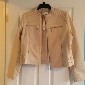 Faux-leather Moto Jacket